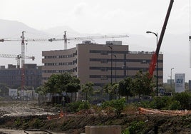 Obras de los bloques de VPO que levanta el Ayuntamiento al oeste de la Universidad.