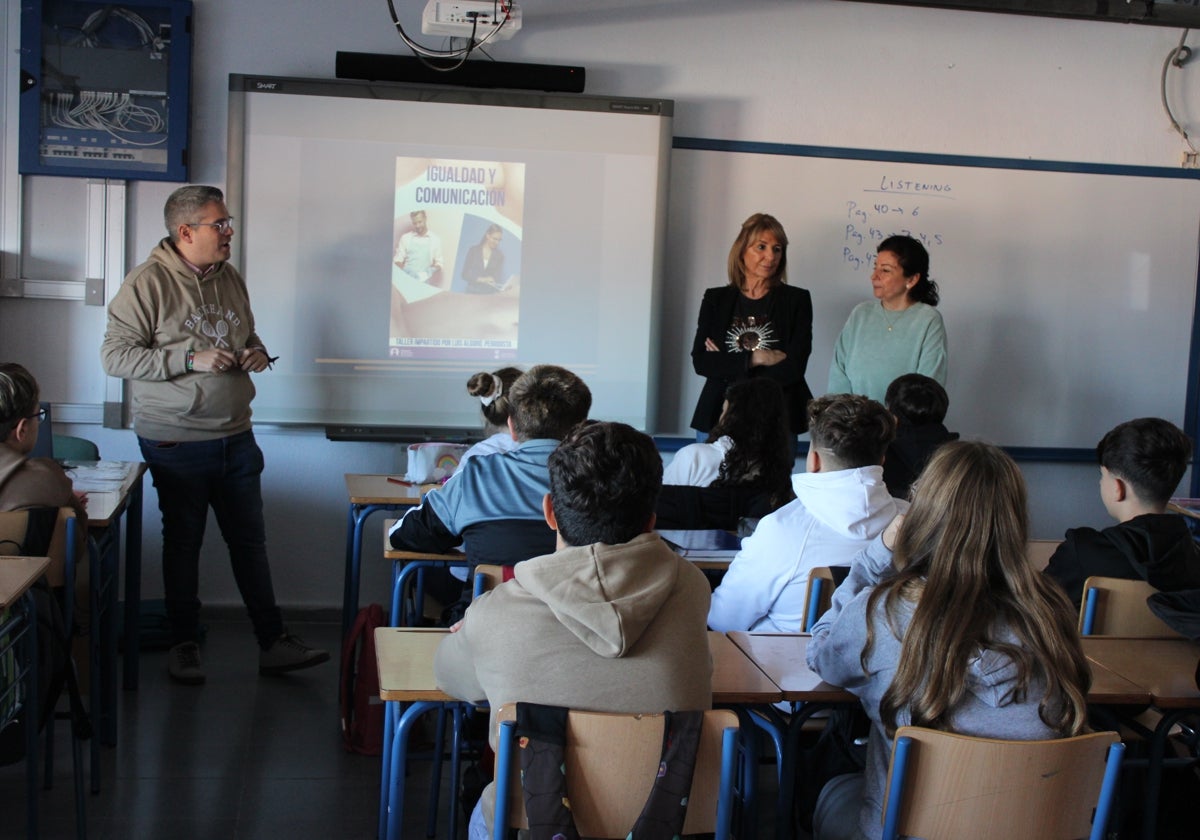 Taller en el instituto Huerta Alta.