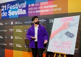 Pablo Tocino, director de 'Una perra andaluza', en el Festival de Cine Europeo de Sevilla.