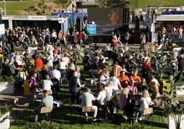 Vista panorámica de la 'fan zone'.