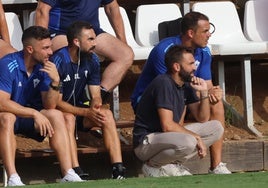 El entrenador del Marbella, Fran Beltrán.