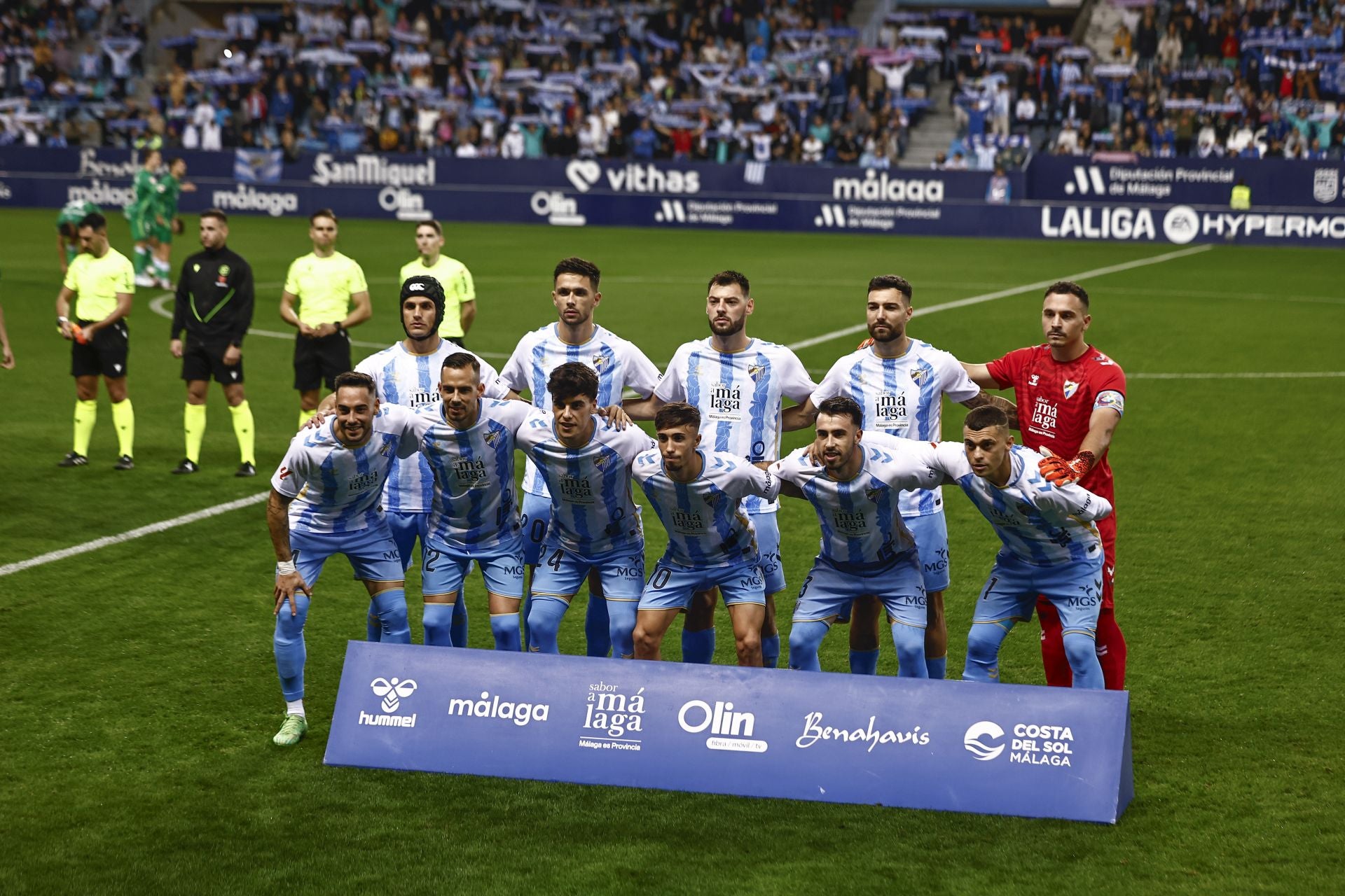 El Málaga - Racing, en imágenes