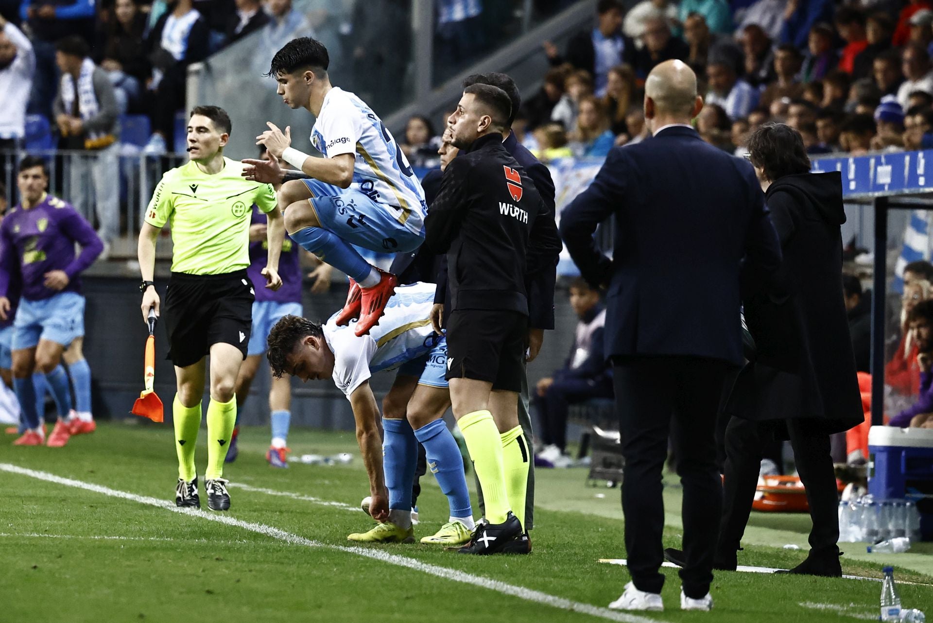 El Málaga - Racing, en imágenes