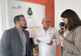 Benito Avilés, José María Horcas y Marina de Torres en la cata de aceites