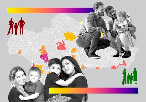 Las familias LGTBI en Andalucía: dónde hay más matrimonios y dónde más hijos