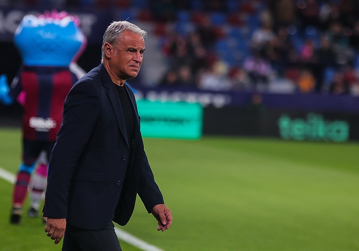 Sergio Pellicer, en el Levante-Málaga.