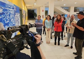 Inauguración de la muestra, organizada por Afesol.