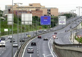 Autovía del Guadalhorce, a su paso junto a la Universidad.