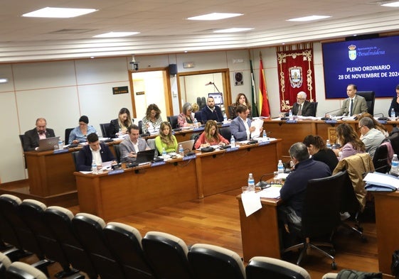 Debate plenario en el Ayuntamiento de Benalmádena.