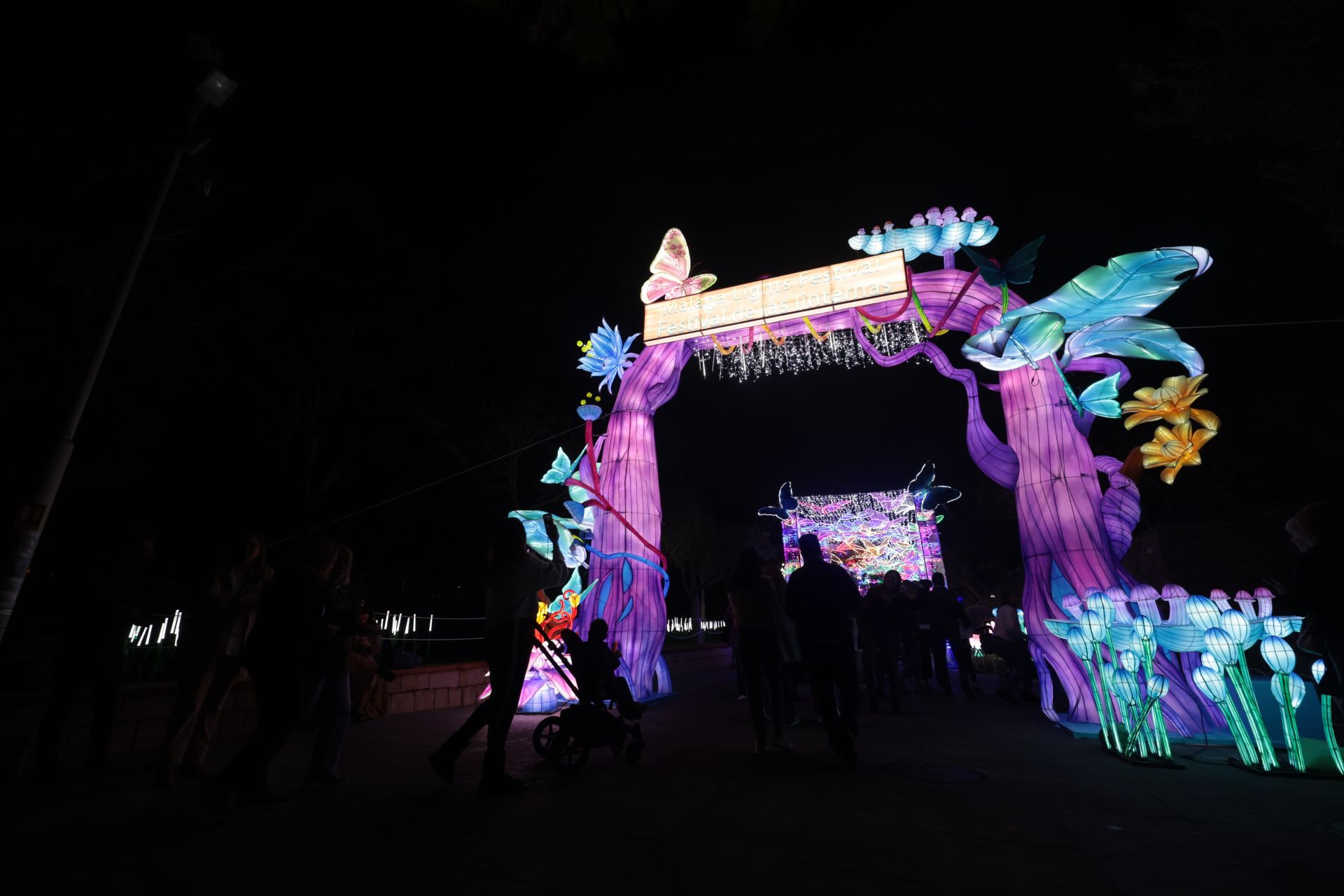 El Festival de las Linternas de Málaga, en fotos