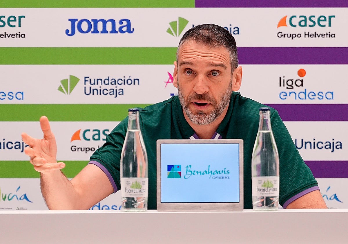 Ibon Navarro, en la previa del partido contra La Laguna Tenerife.