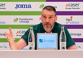 Ibon Navarro, en la previa del partido contra La Laguna Tenerife.