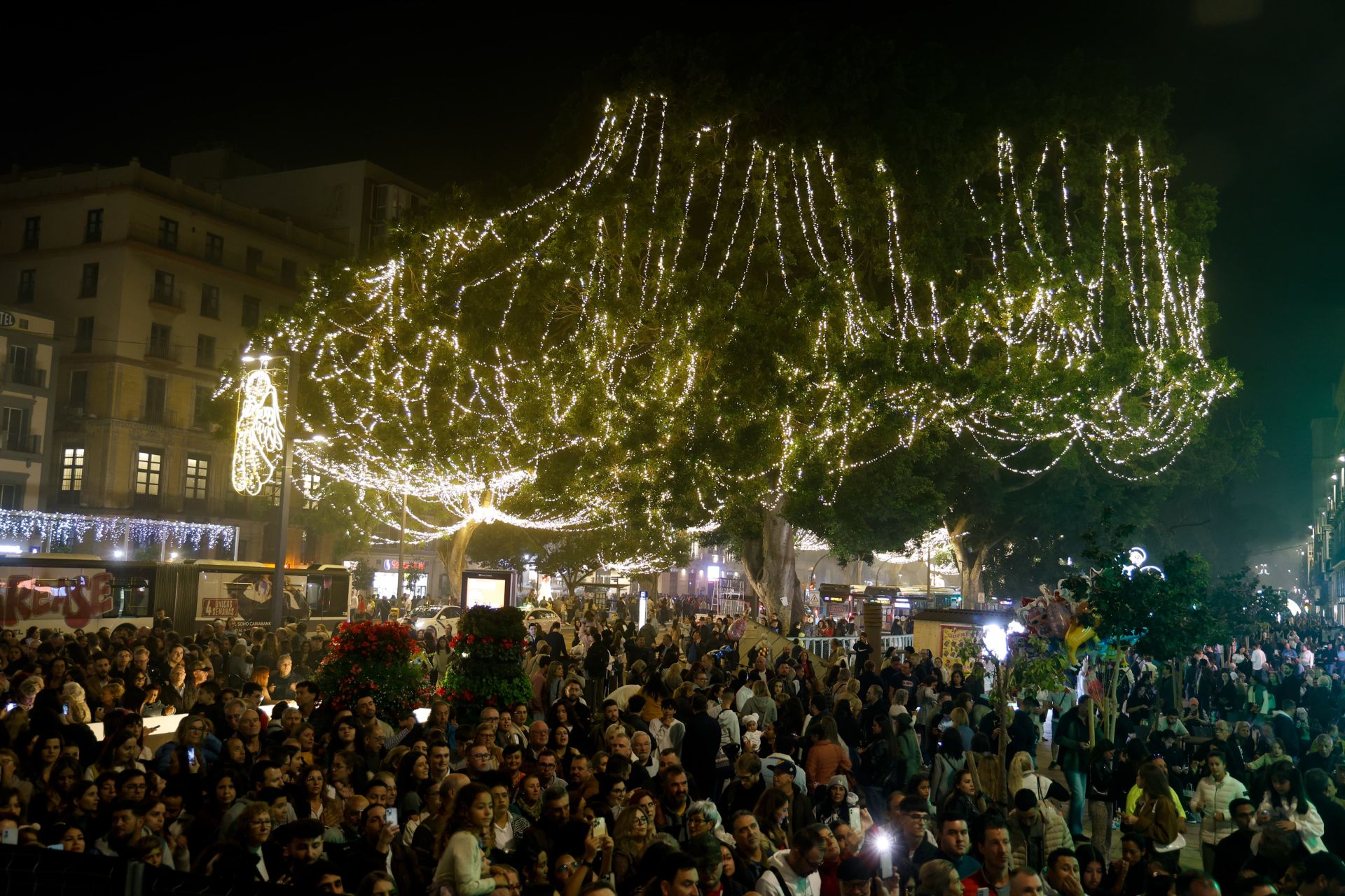 Málaga capital enciende sus luces de Navidad