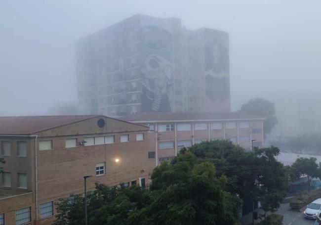 La niebla, en el entorno del CAC y el Guadalmedina