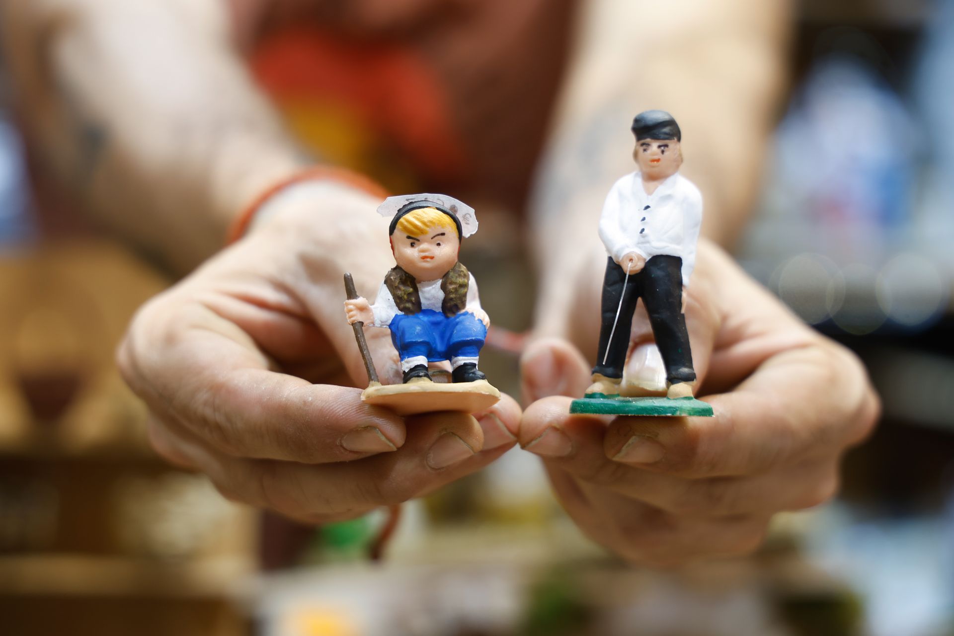 Los tradicionales puestos del Parque son otro de los atractivos de la Navidad en el Centro de Málaga