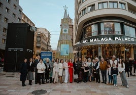 Acto de inauguración del árbol, el pasado 29 de noviembre.