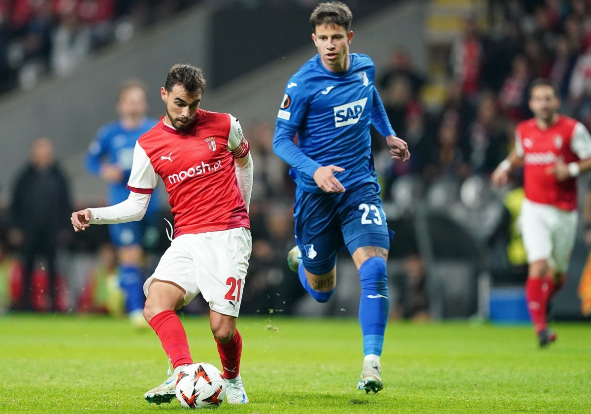 Ricardo Horta, en un partido de la Liga Europa la próxima semana.