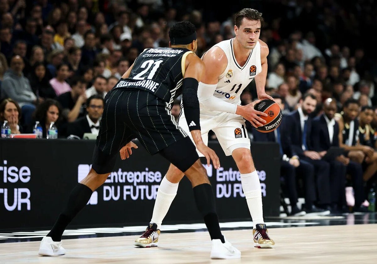 Mario Hezonja, este martes en el encuentro ante el ASVEL.