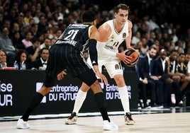 Mario Hezonja, este martes en el encuentro ante el ASVEL.