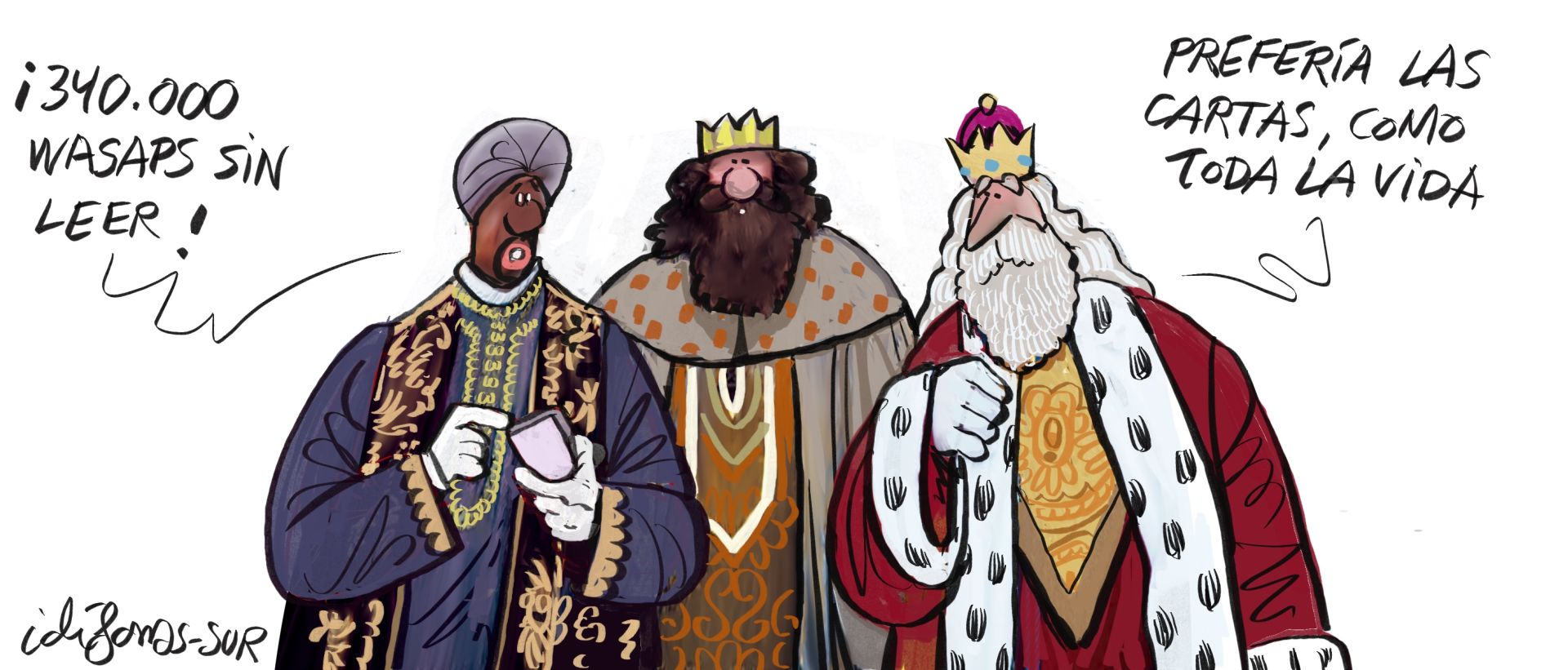 El mes de diciembre en las viñetas de Idígoras y Pachi