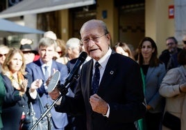 Francisco de la Torre, en el acto para conmemorar el aniversario de la Constitución.