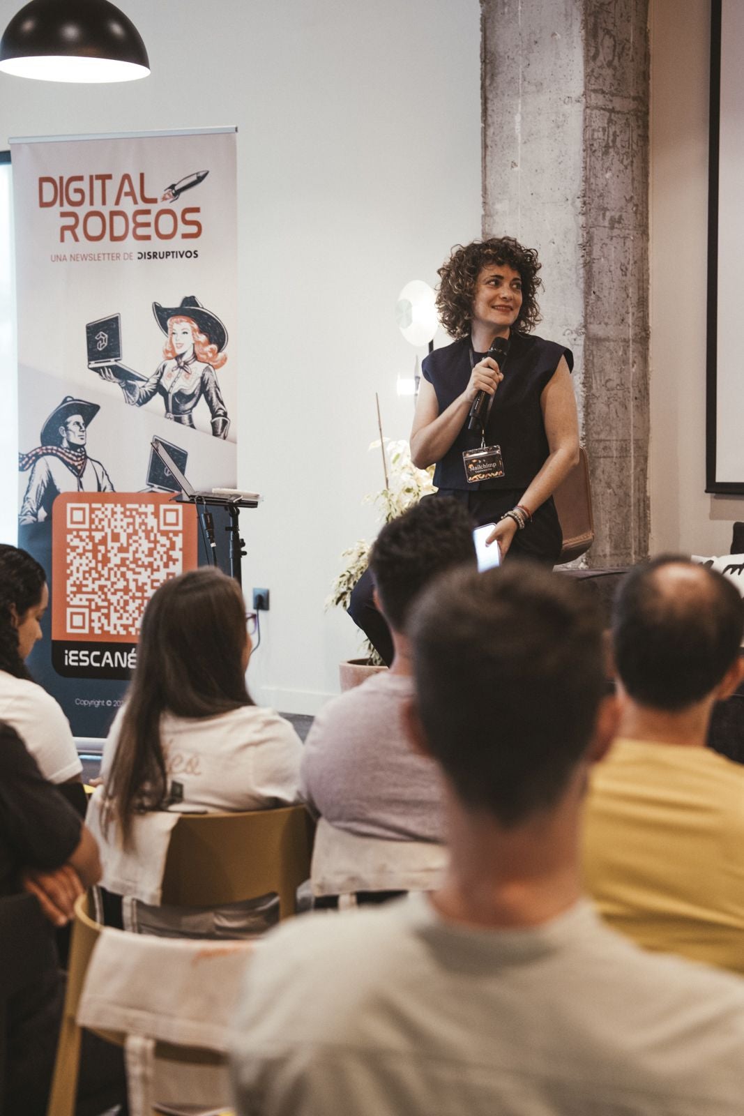 María Ortiz, Key Account Manager de Disruptivos, en la segunda edición del Mailchimp Day celebrada en Málaga.
