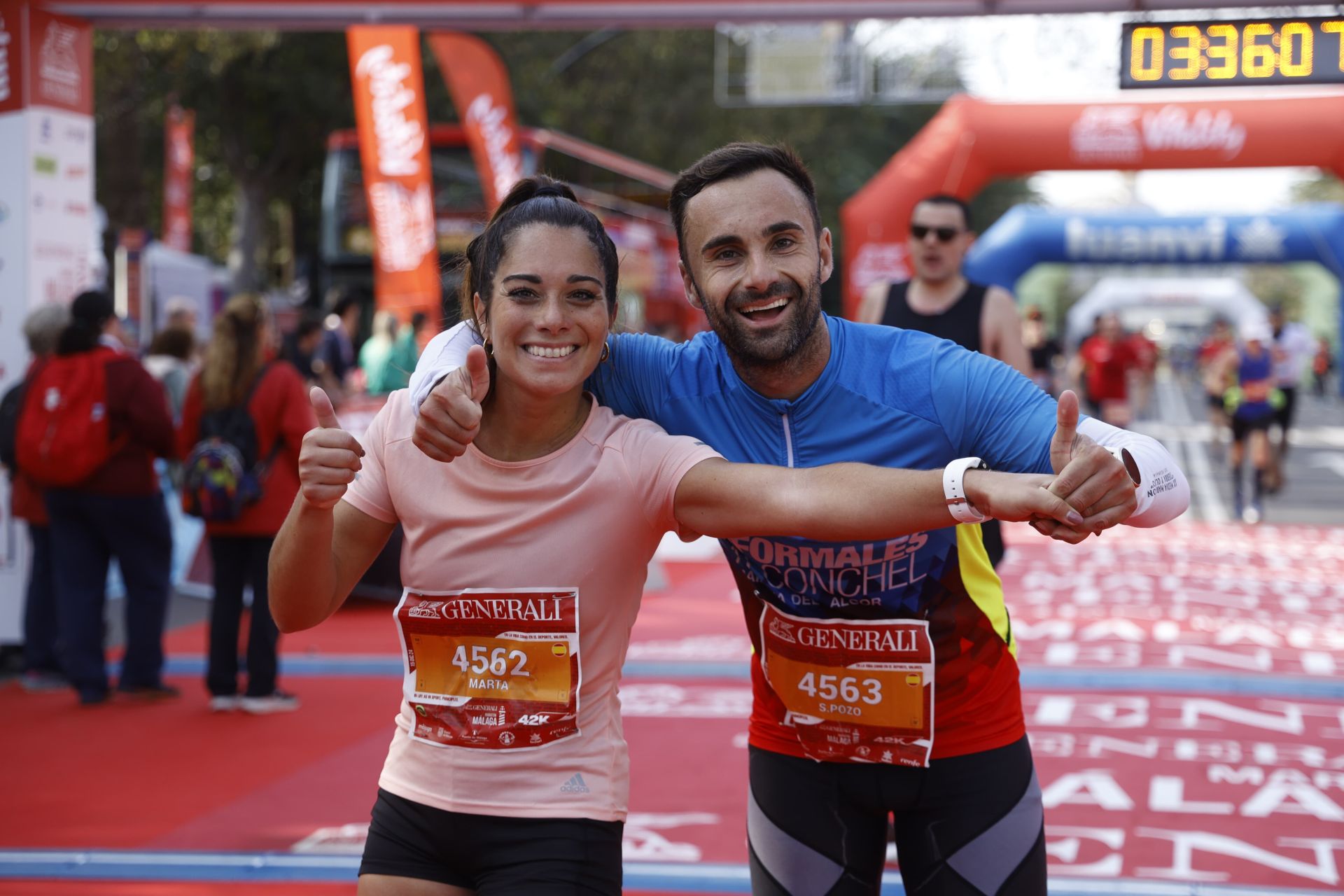 Las mejores imágenes del Generali Maratón de Málaga 2024