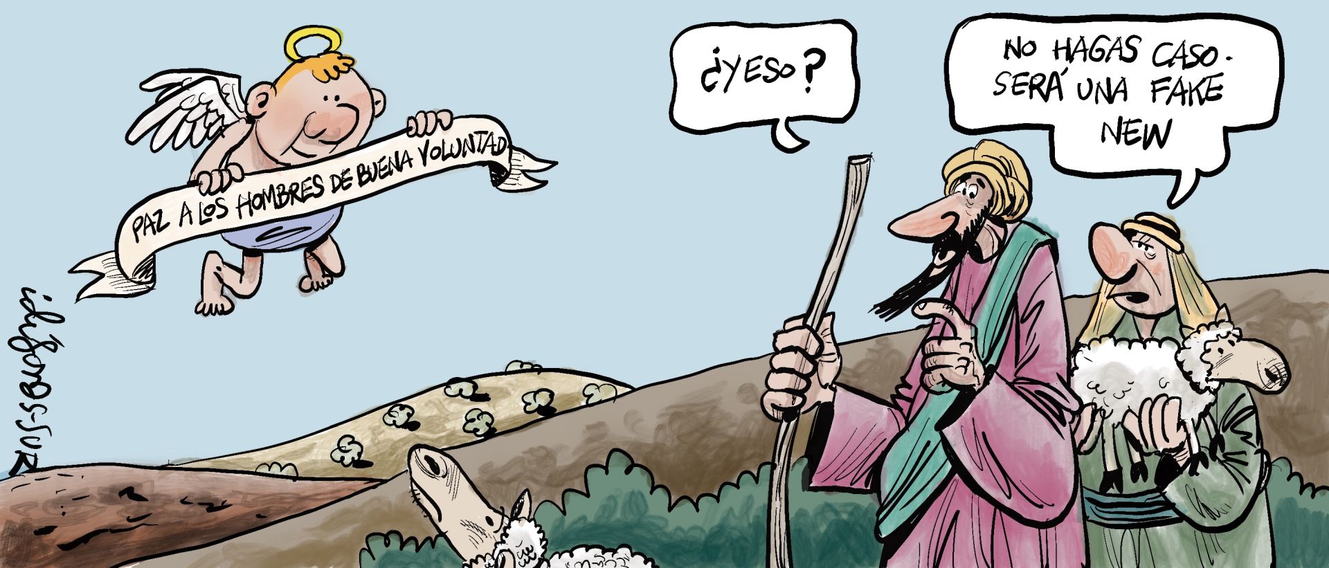 El mes de diciembre en las viñetas de Idígoras y Pachi