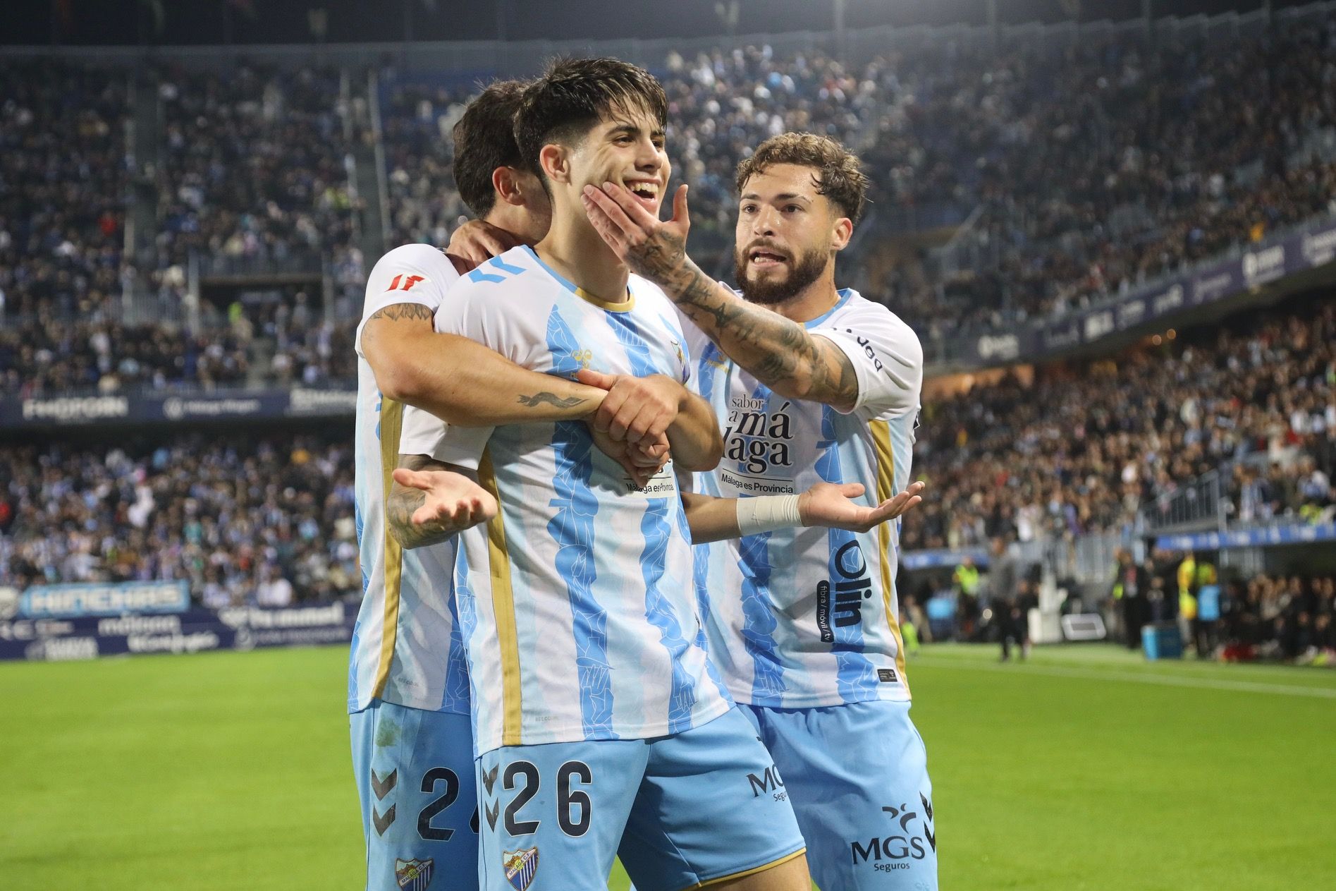 El Málaga - Eldense, en imágenes