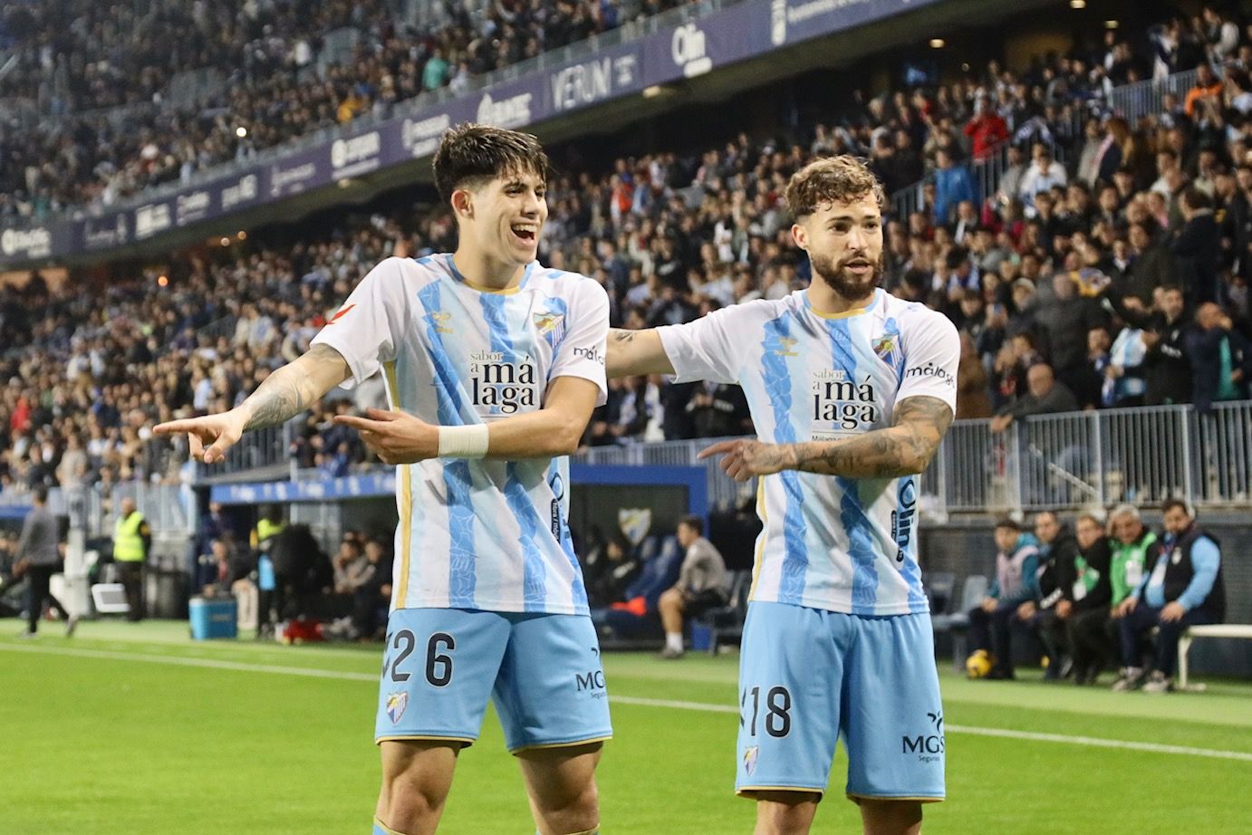 El Málaga - Eldense, en imágenes