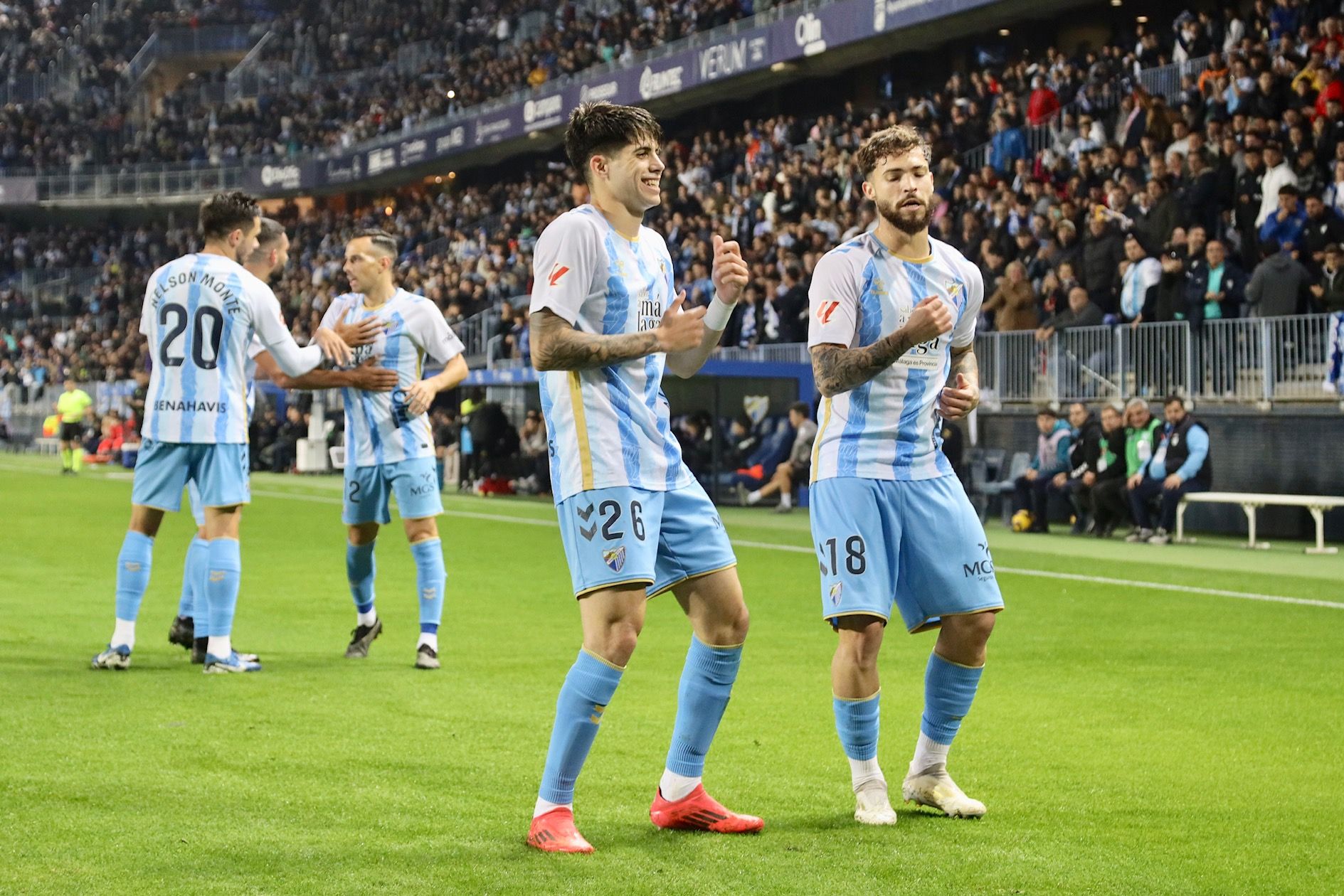 El Málaga - Eldense, en imágenes