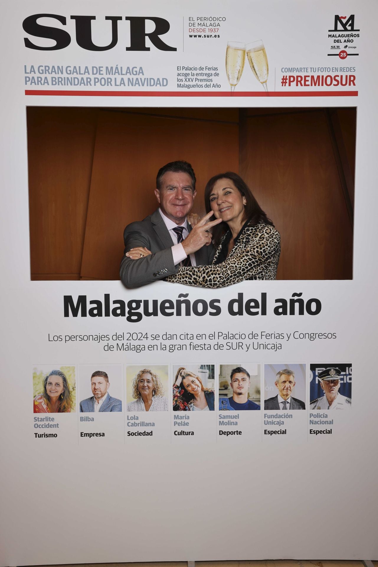 Las portadas de los invitados a los Premios Malagueños del Año 2024