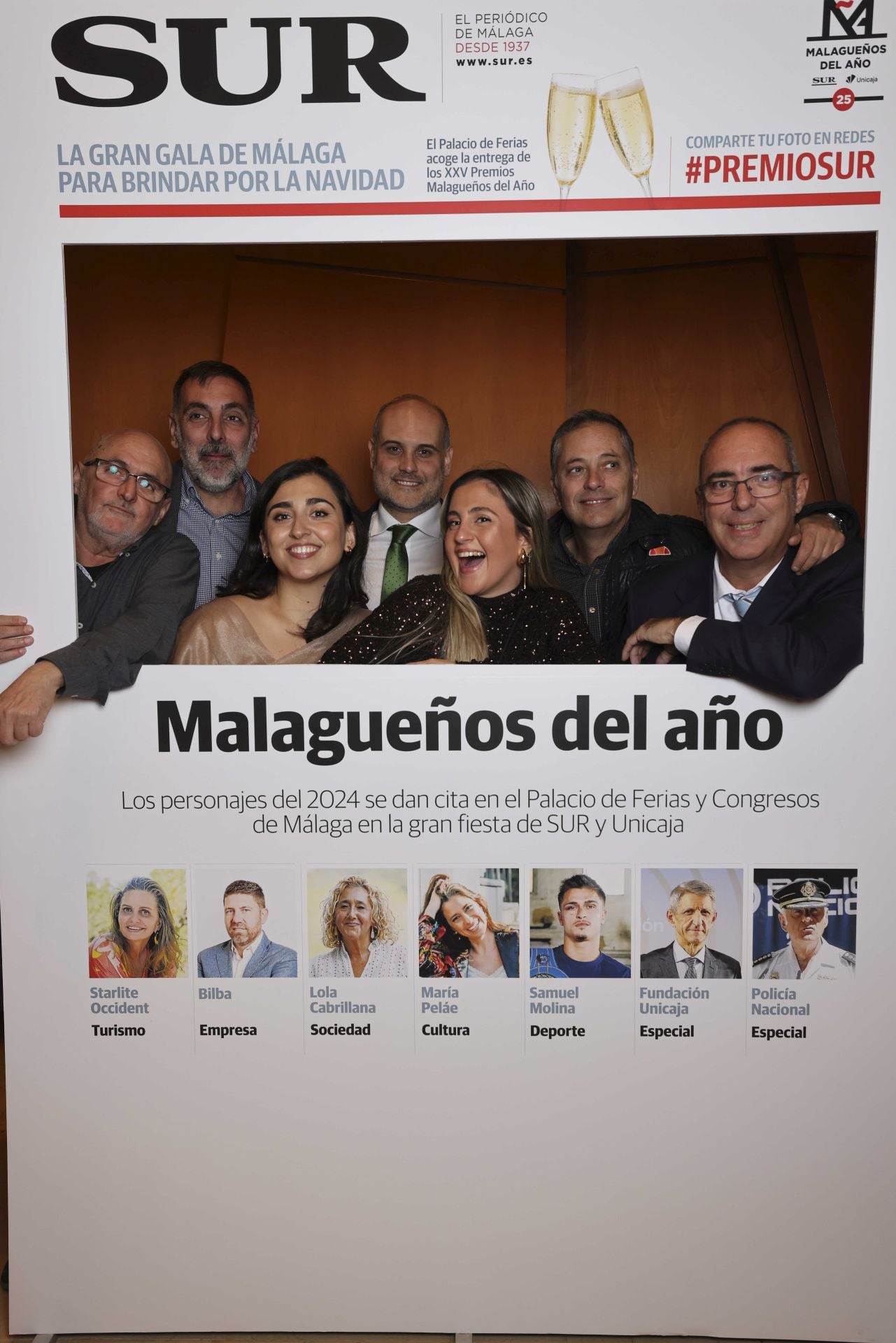 Las portadas de los invitados a los Premios Malagueños del Año 2024