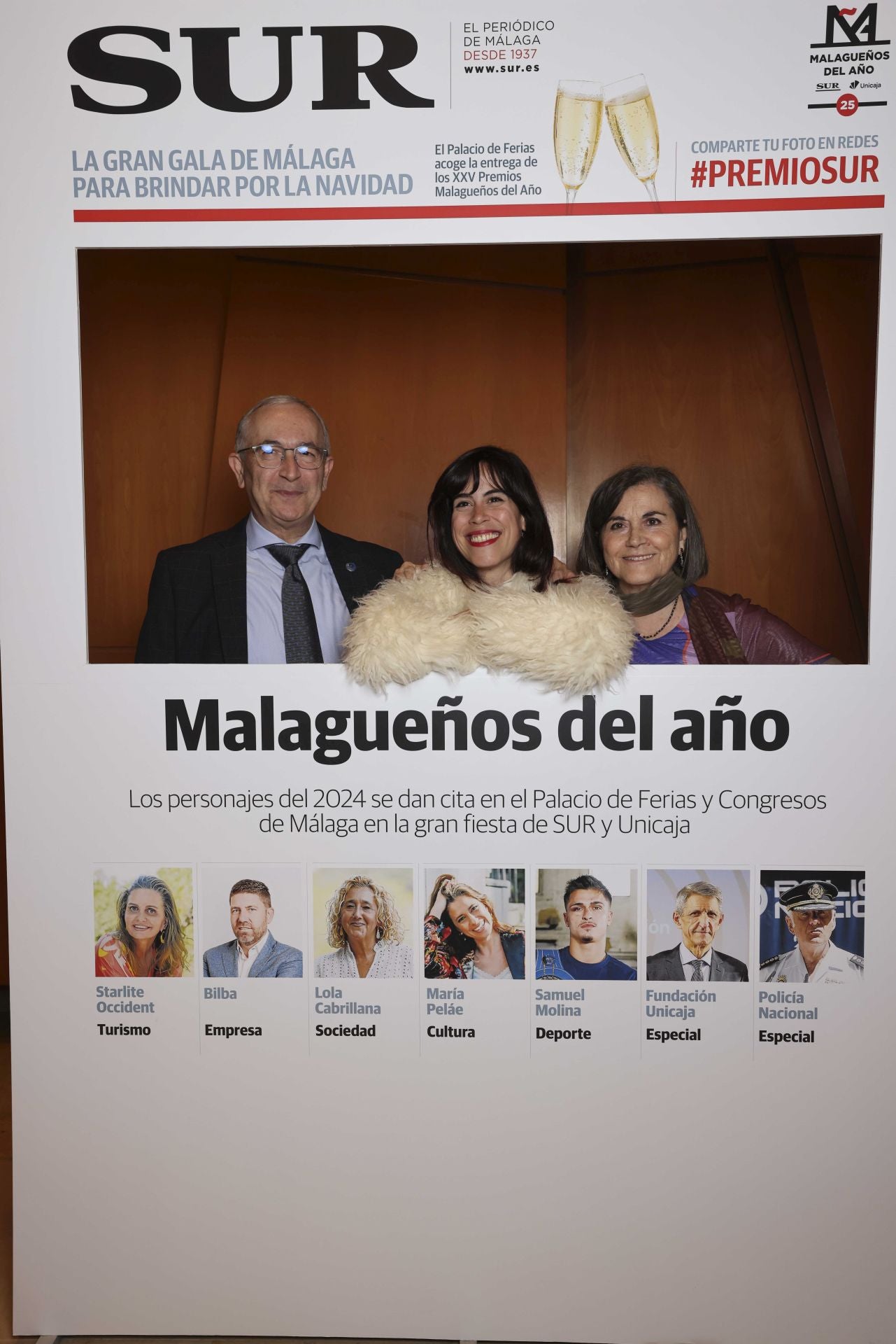 Las portadas de los invitados a los Premios Malagueños del Año 2024