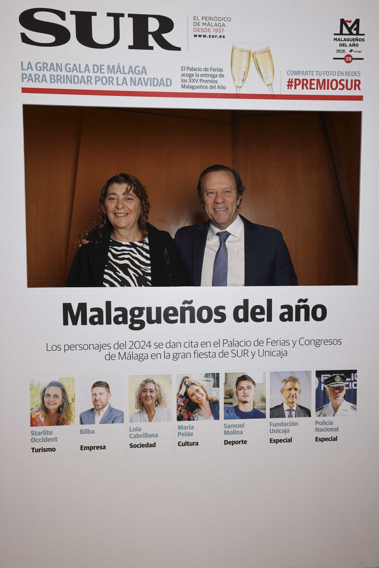 Las portadas de los invitados a los Premios Malagueños del Año 2024