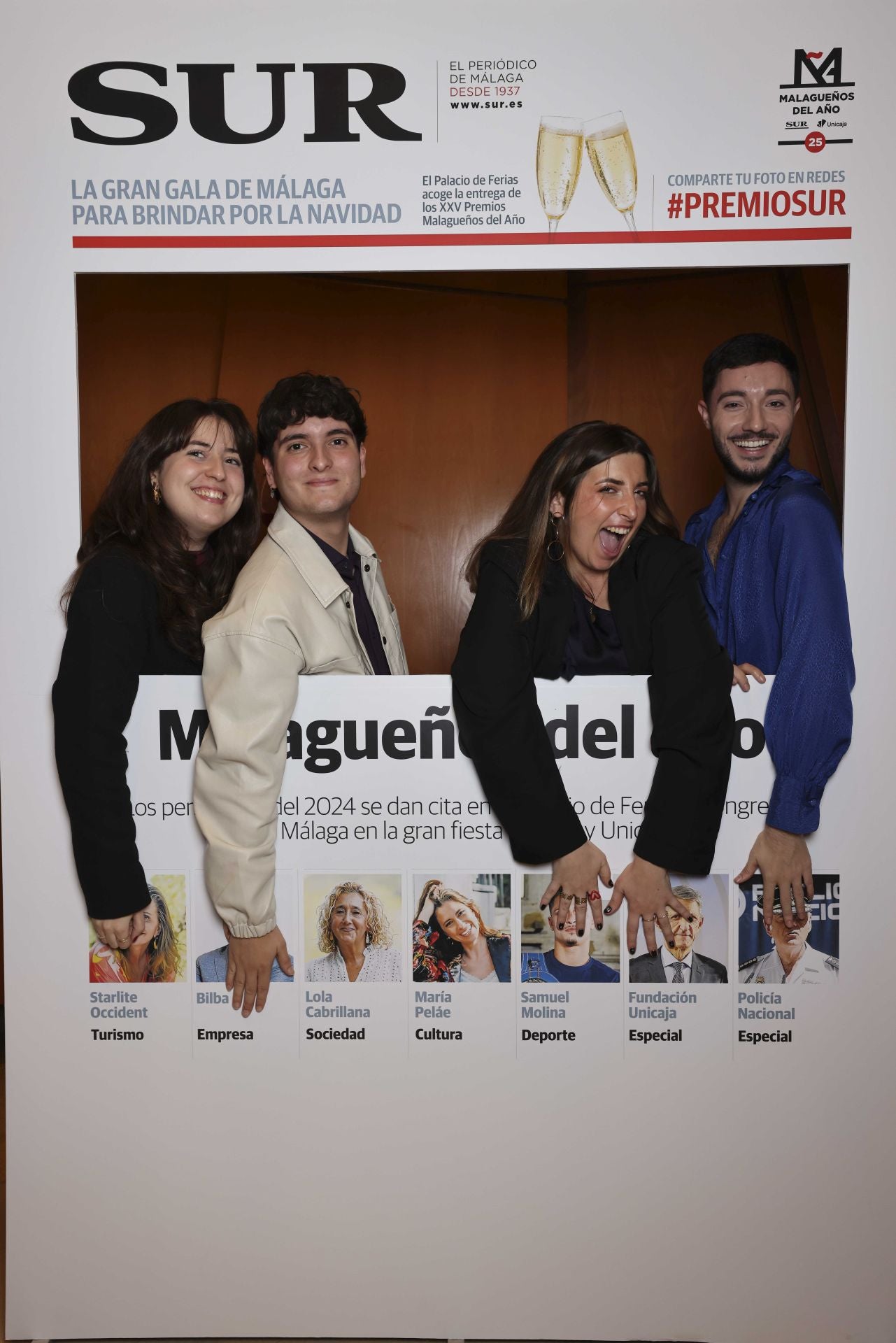 Las portadas de los invitados a los Premios Malagueños del Año 2024