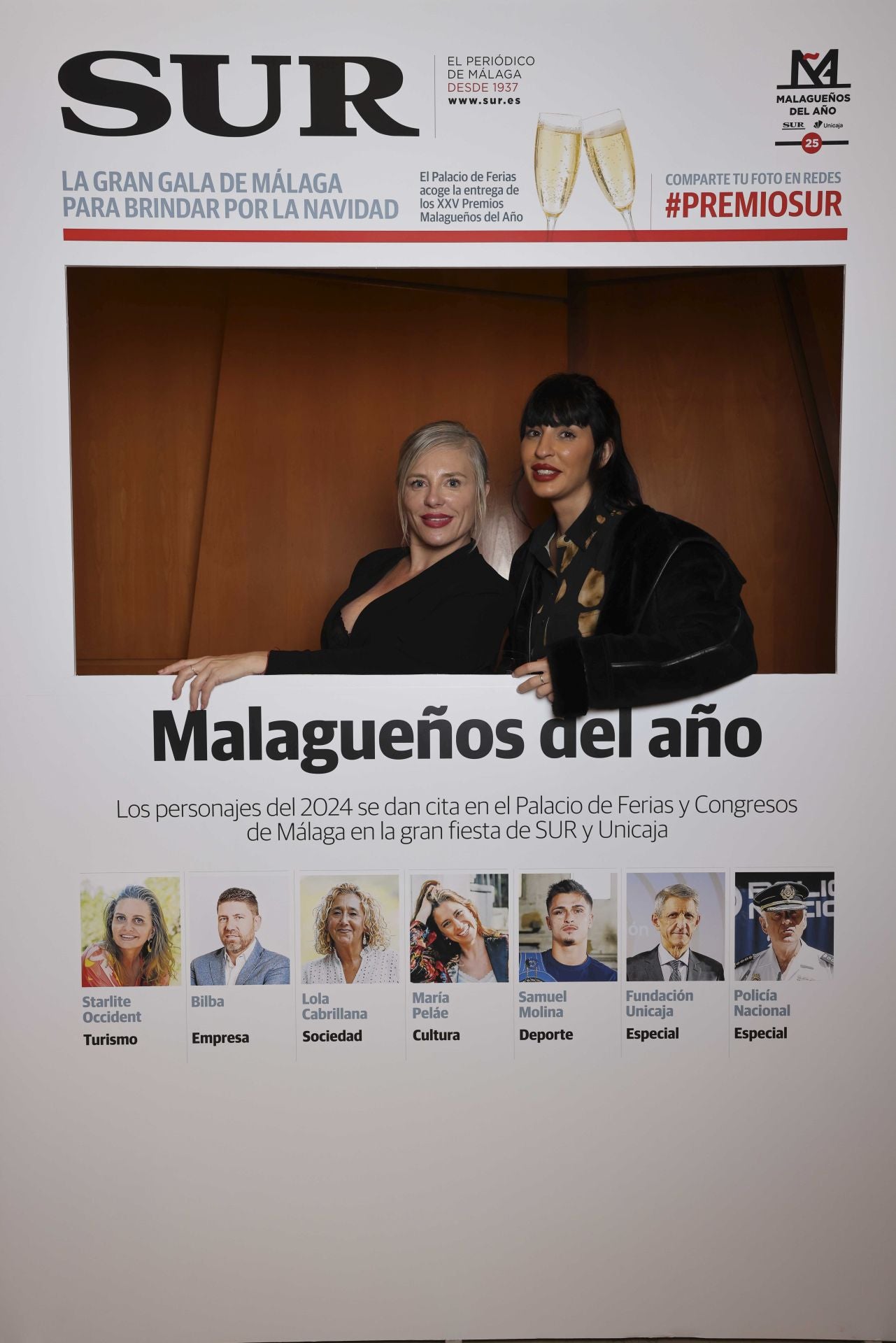 Las portadas de los invitados a los Premios Malagueños del Año 2024
