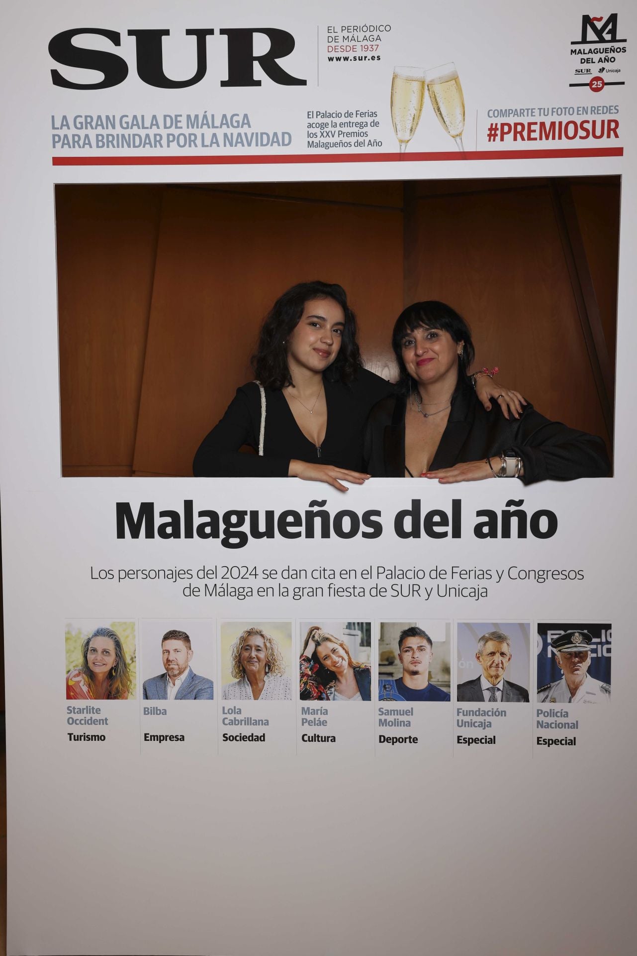 Las portadas de los invitados a los Premios Malagueños del Año 2024