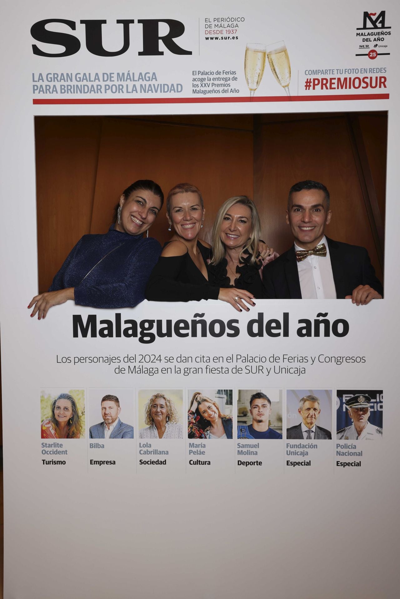 Las portadas de los invitados a los Premios Malagueños del Año 2024