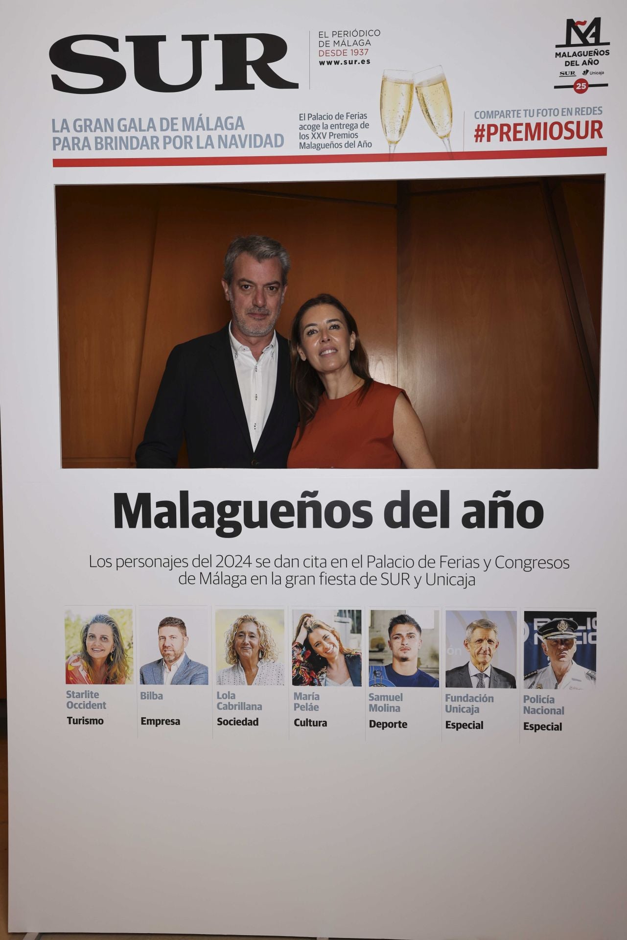 Las portadas de los invitados a los Premios Malagueños del Año 2024