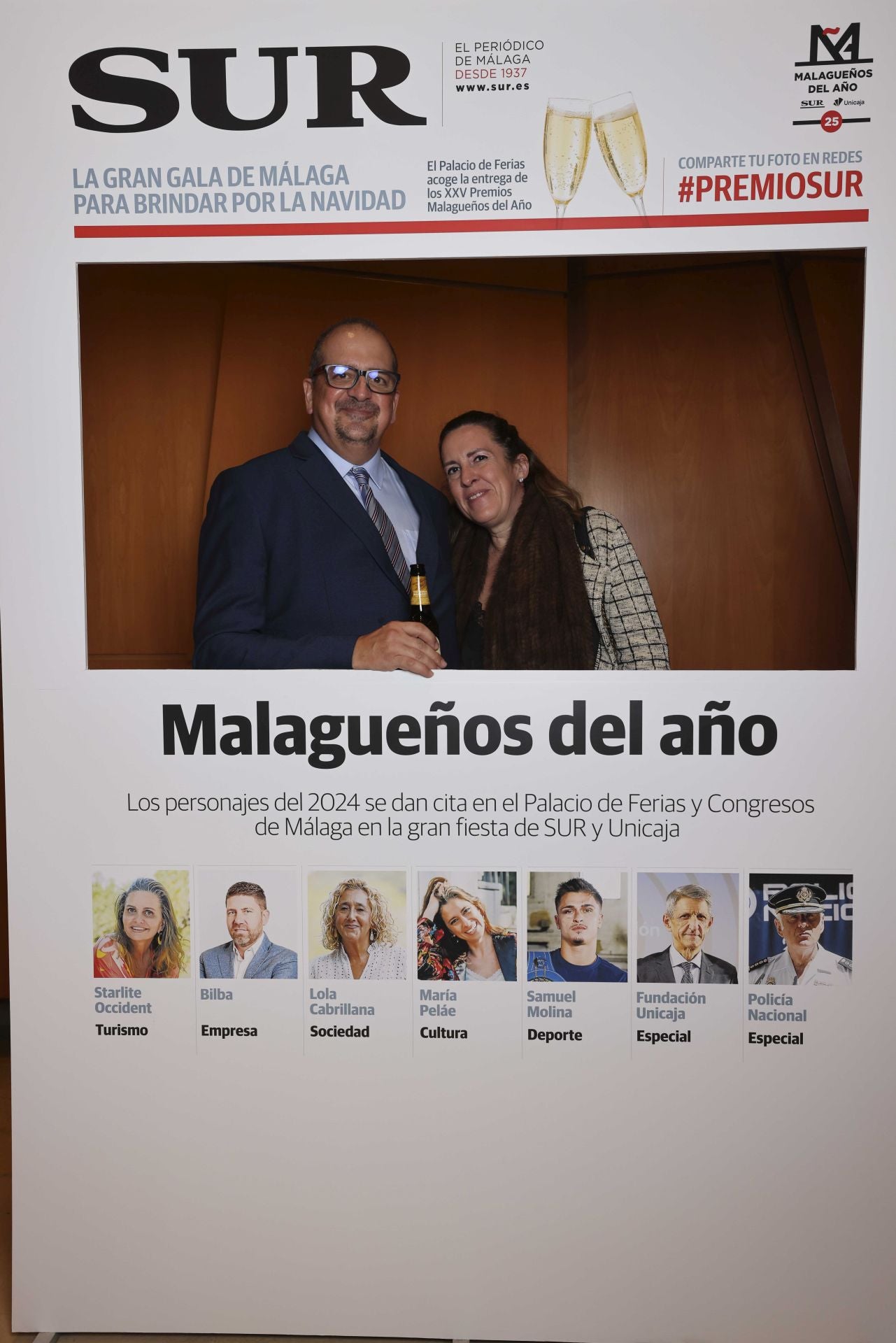 Las portadas de los invitados a los Premios Malagueños del Año 2024