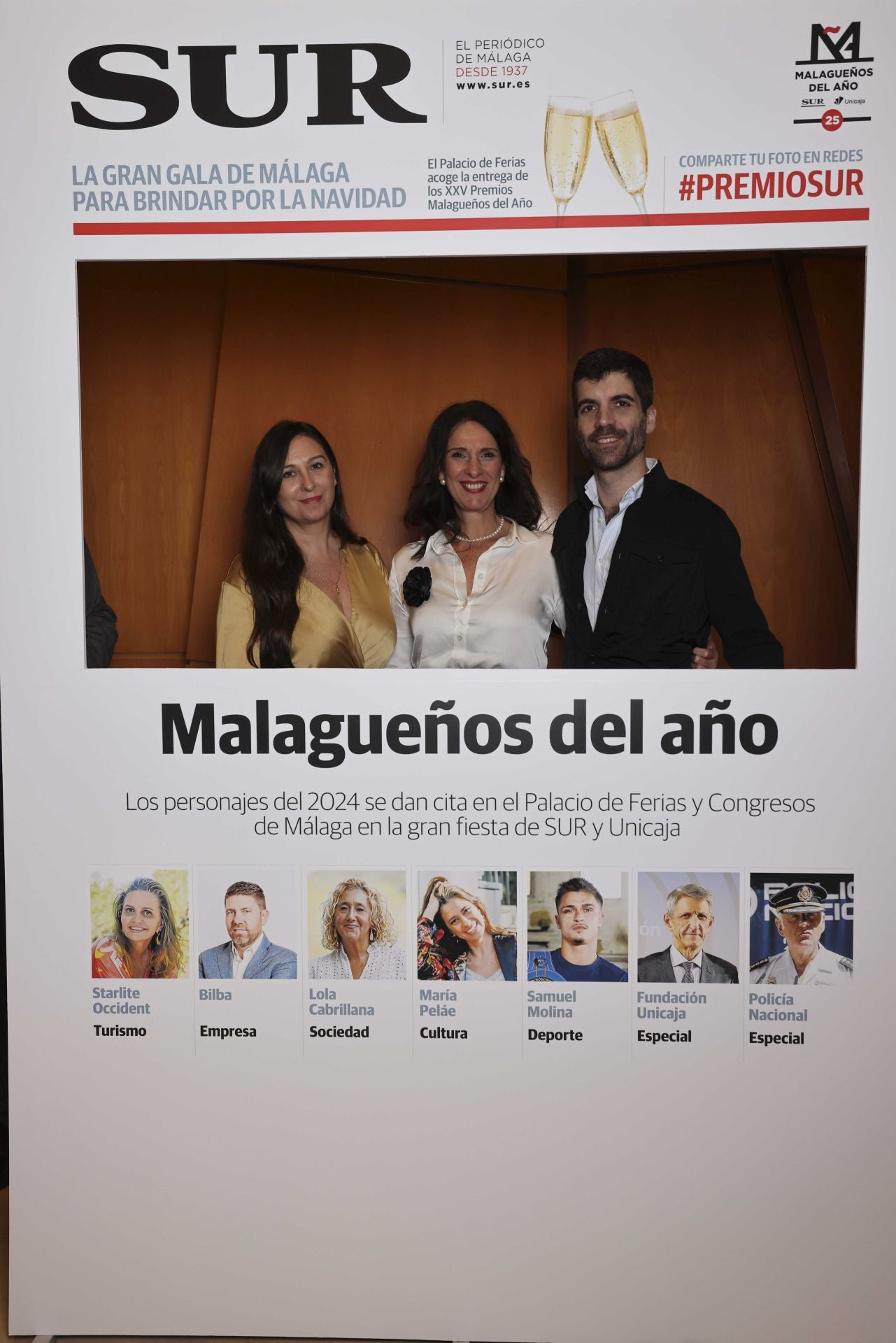 Las portadas de los invitados a los Premios Malagueños del Año 2024