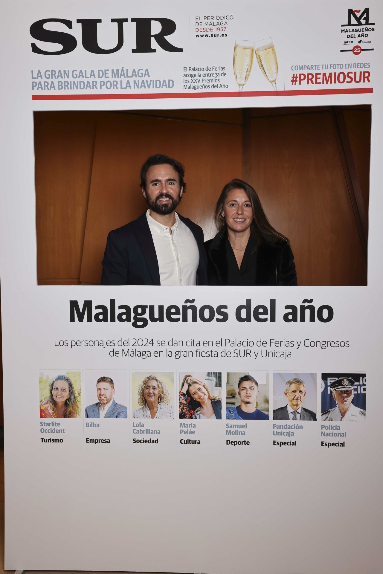 Las portadas de los invitados a los Premios Malagueños del Año 2024