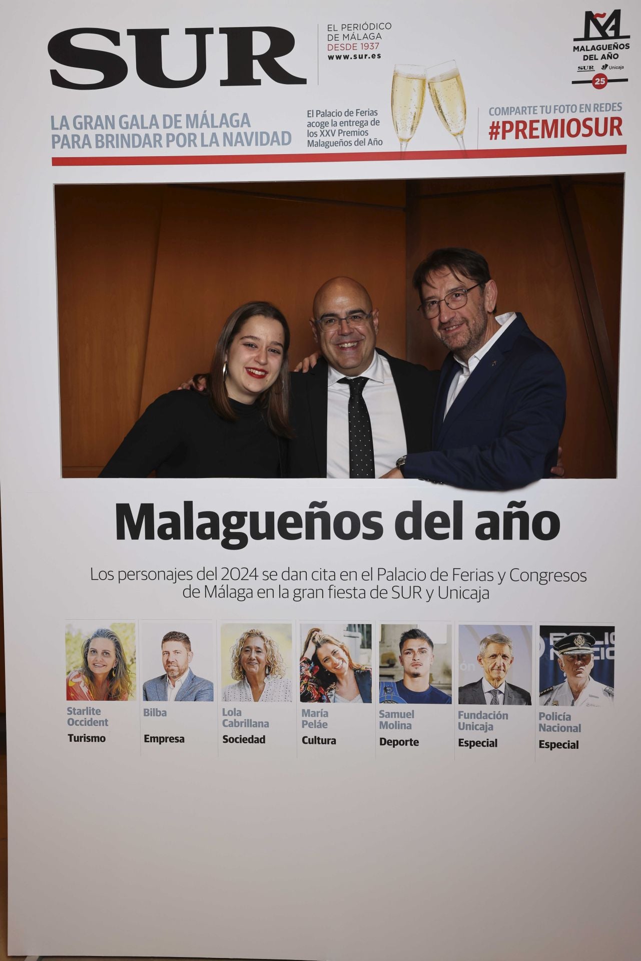 Las portadas de los invitados a los Premios Malagueños del Año 2024