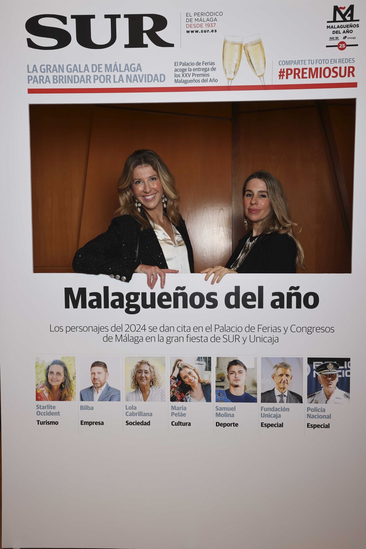Las portadas de los invitados a los Premios Malagueños del Año 2024