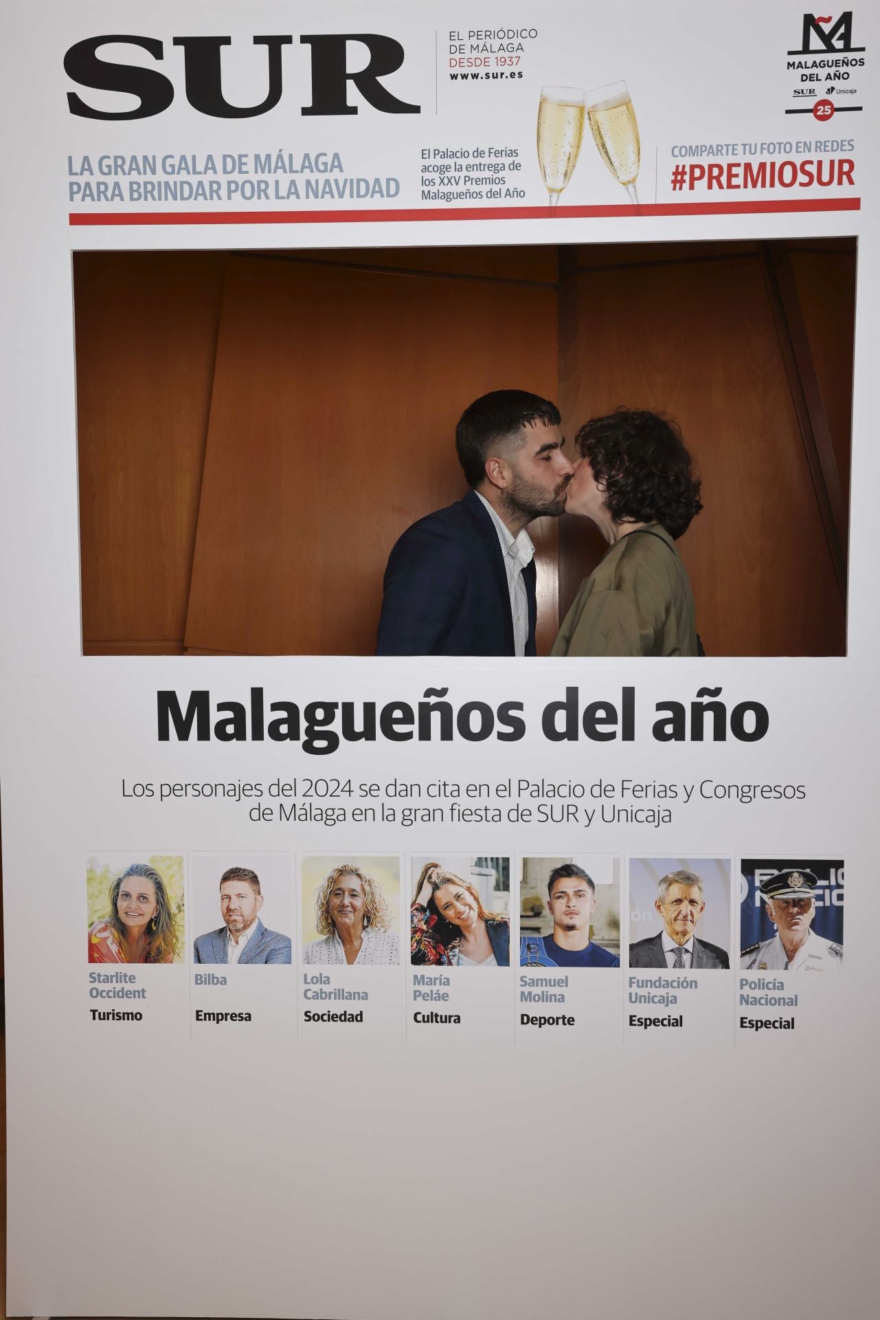 Las portadas de los invitados a los Premios Malagueños del Año 2024