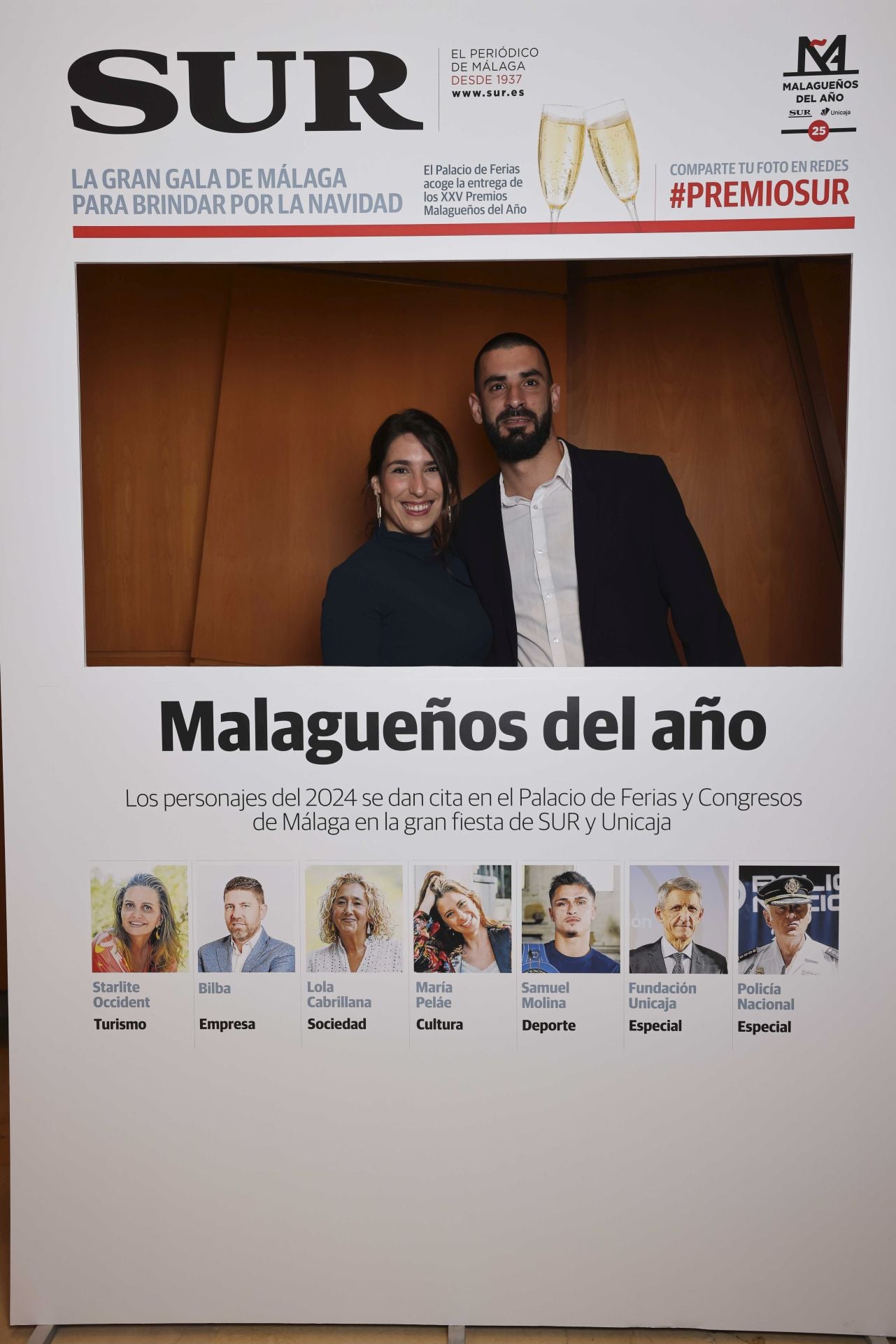 Las portadas de los invitados a los Premios Malagueños del Año 2024