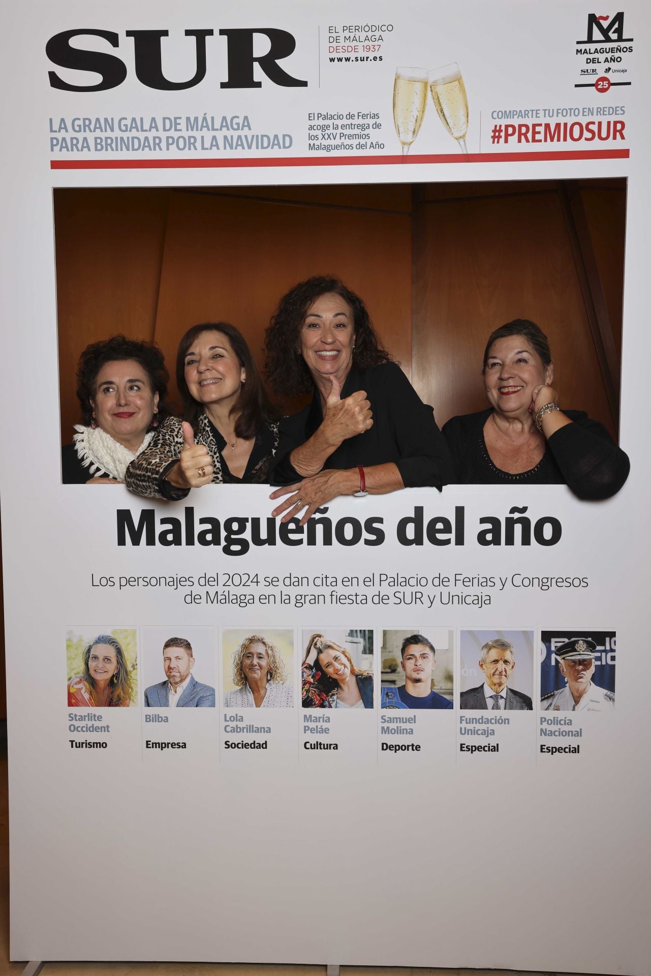 Las portadas de los invitados a los Premios Malagueños del Año 2024
