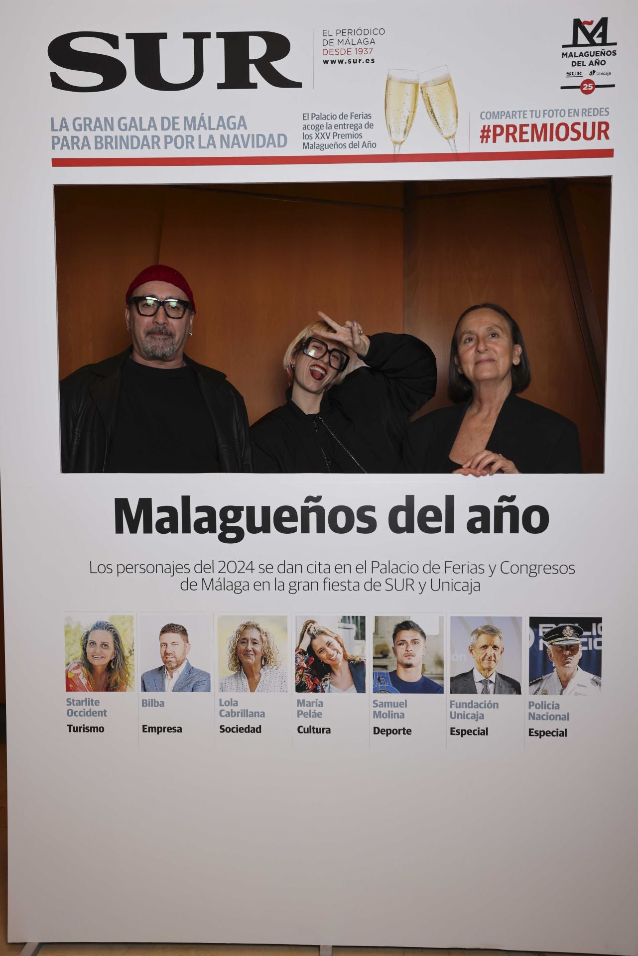 Las portadas de los invitados a los Premios Malagueños del Año 2024