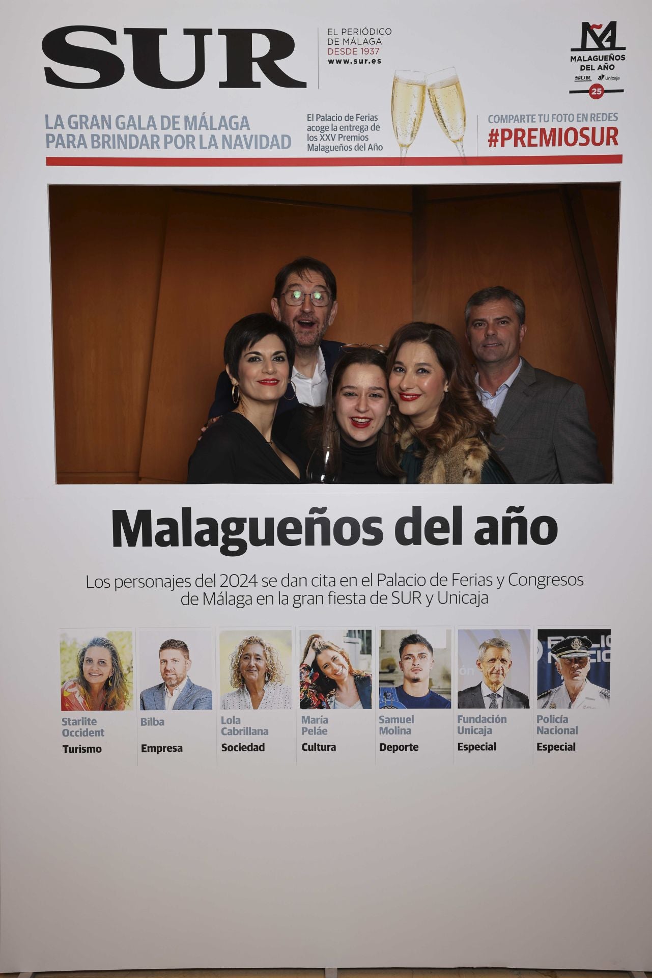Las portadas de los invitados a los Premios Malagueños del Año 2024